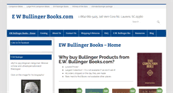 Desktop Screenshot of ewbullingerbooks.com