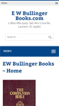 Mobile Screenshot of ewbullingerbooks.com
