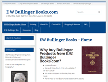 Tablet Screenshot of ewbullingerbooks.com